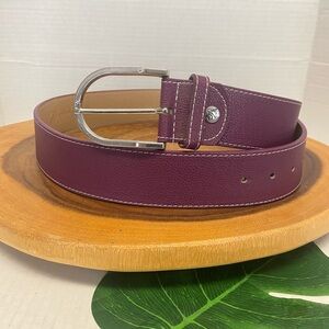Ovation Riding Purple Thick Wide Equestrian Riding Belt Sz: XL